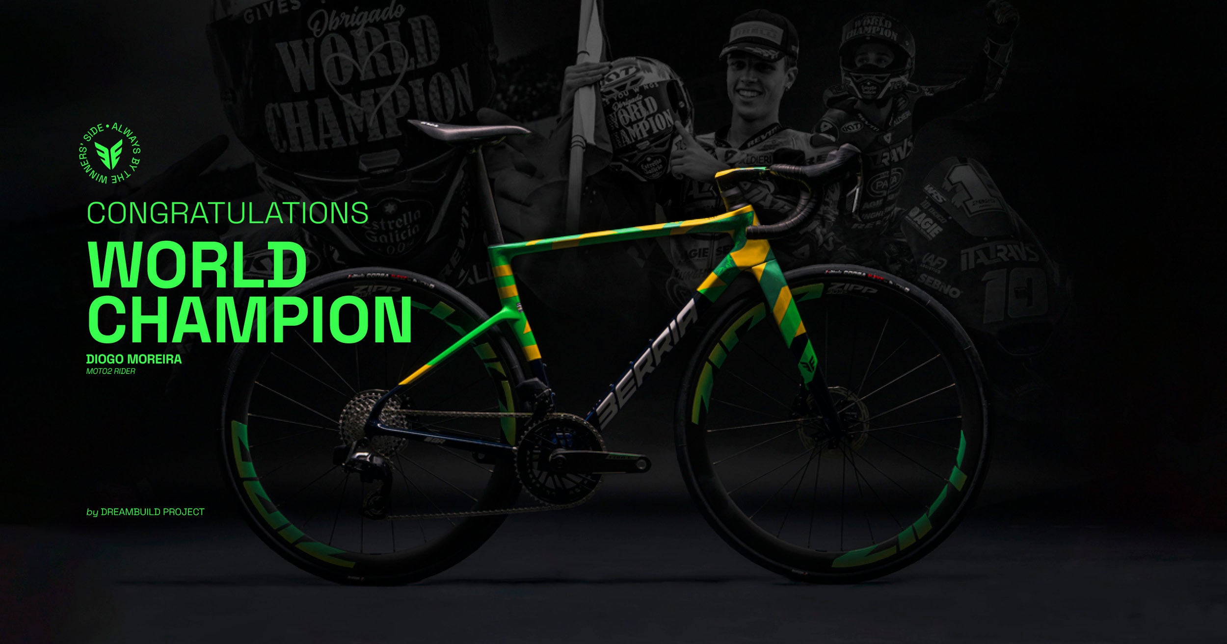 Congratulations world champions banner